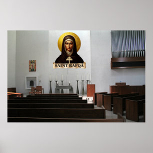 Póster Icono de la Capilla de Santa Rafqa 