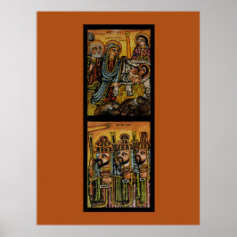 Póster Icono de la Natividad Etíope