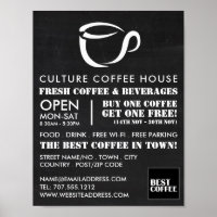 Icono de la taza de Chalkboard, Barista, Café, Cof