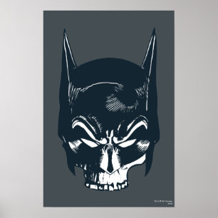 Póster Icono de la vaca/cráneo de Batman
