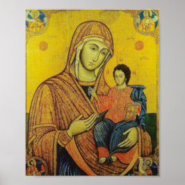 Póster Icono de la Virgen María