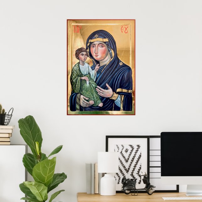 Póster Icono de Maria Advocata Nostra (Oficina en casa)
