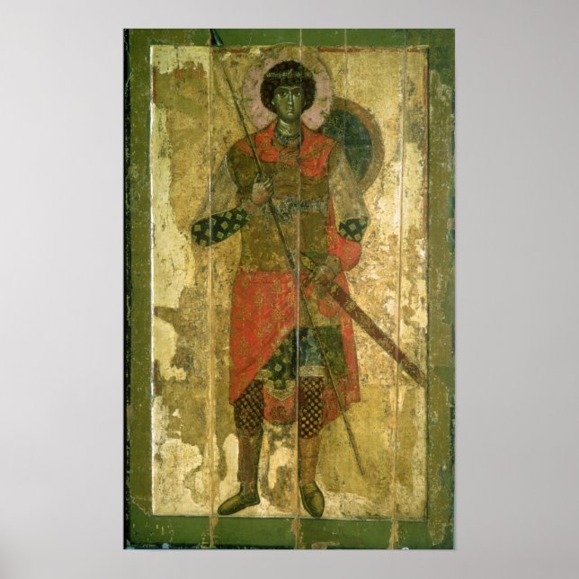 Póster Icono de San Jorge, 1130-50 (Frente)