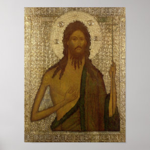 Póster Icono de San Juan el Forerunner