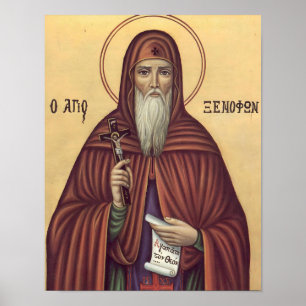 Póster Icono de San Xenofonte de Constantinopla