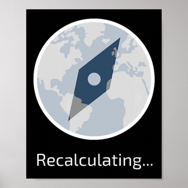 Póster Icono De Viaje Gracioso Para Practicar Senderismo  (Frente)