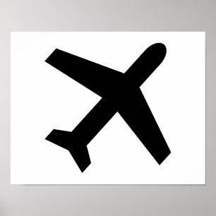 Póster Icono del aeroplano