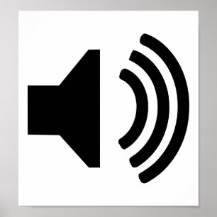 Póster Icono del altavoz