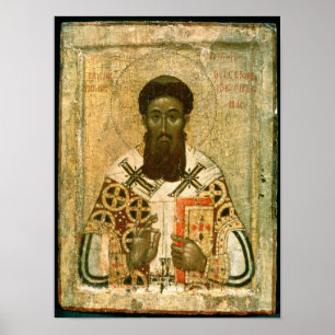 Póster Icono del arzobispo de St Gregory de Salónica
