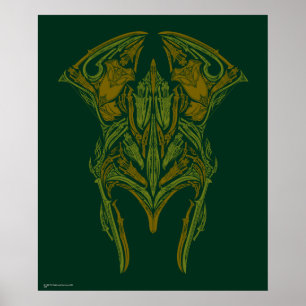 Póster Icono del casco de Elven Weapons