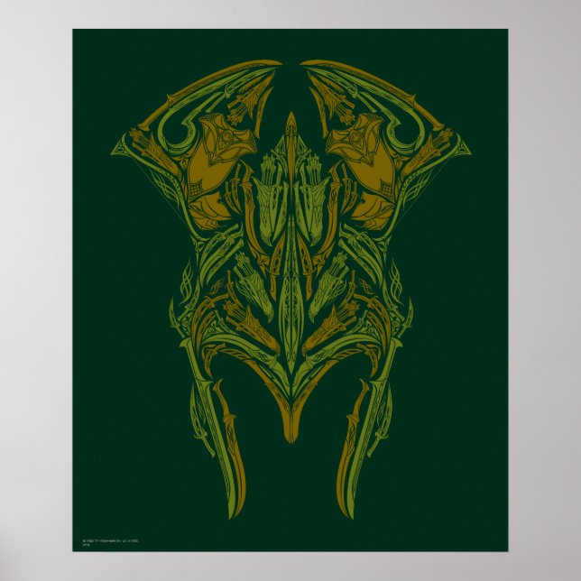 Póster Icono del casco de Elven Weapons (Frente)