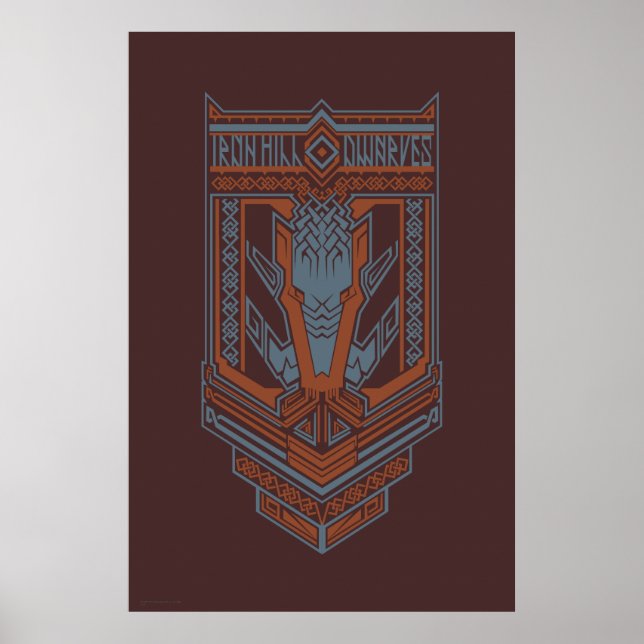 Póster Icono del escudo de los enanos de Ironhill (Frente)