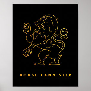 Póster Icono del Lannister de la Casa