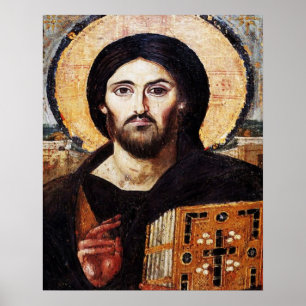Póster Icono del Pantocrador de Jesucristo