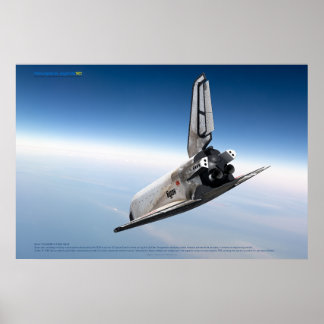 Póster Icono Espacial Soviético: Reentrada de Buran