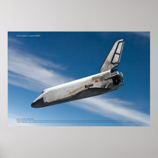 Póster Icono espacial soviético: Reentrada del Buran