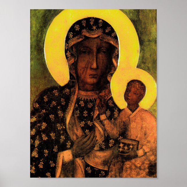 Póster Icono famoso Madonna de Czestochowa (Frente)