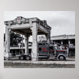 Póster Icono Kenworth W900L Fleenor Bros.