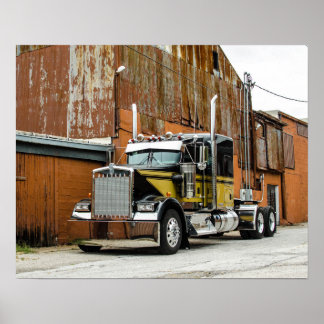 Póster Icono Kenworth W900L Fleenor Bros.
