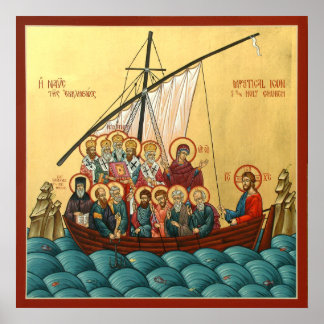 Póster Icono místico del Poster de la Santa Iglesia