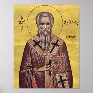 Póster Icono ortodoxo de San Aquilio de Larisa