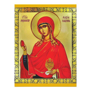 Póster Icono ortodoxo de Santa María Magdalena