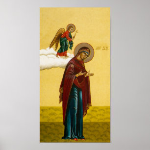 Póster Icono ruso de la Virgen María