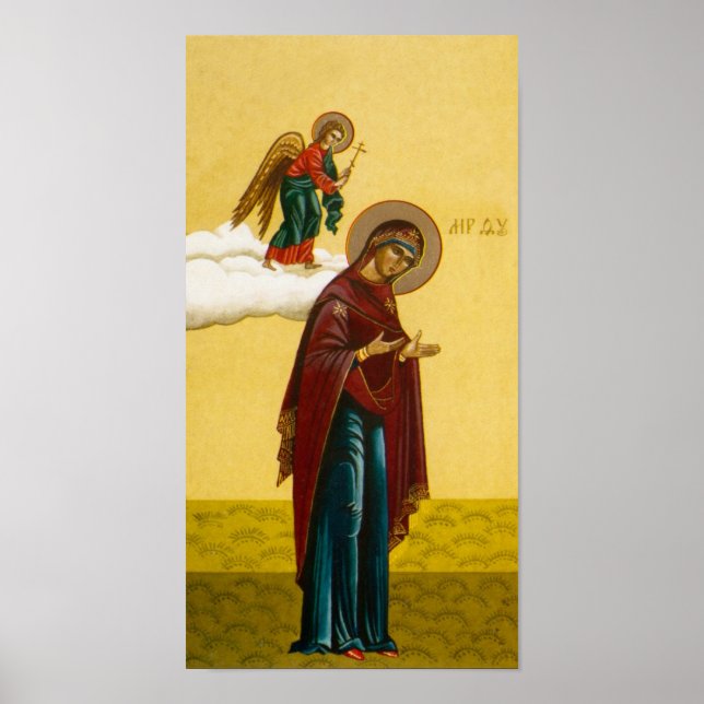 Póster Icono ruso de la Virgen María (Frente)