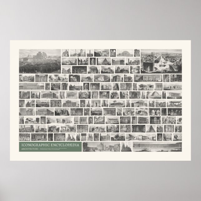 Póster Iconografía - Escenas de arquitectura (Frente)