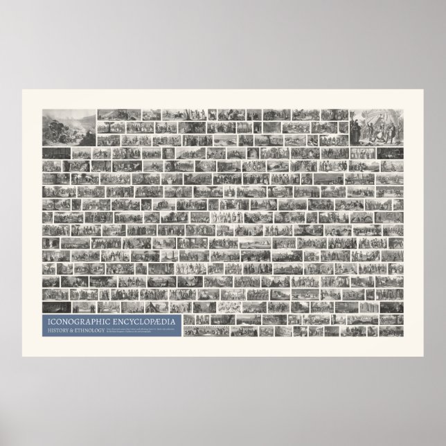 Póster Iconografía - Escenas de historia y etnología (Frente)