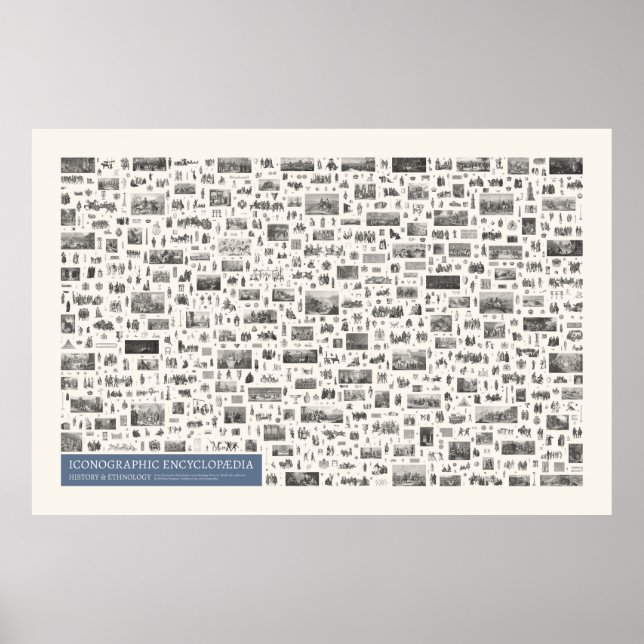 Póster Iconografía - Figuras de historia y etnología (Frente)