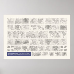 Póster Iconografía - Geografía y Planografía