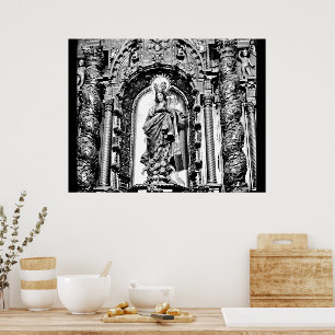 Póster Iconografía Sevilla Negro + Blanco