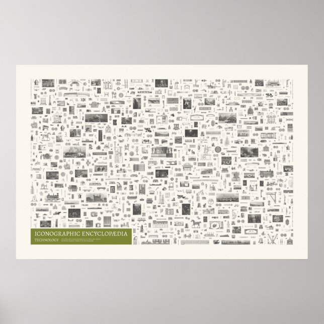 Póster Iconografía - Tecnología (Frente)