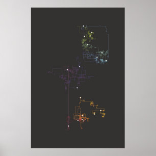Póster Iconography Data Art - Path