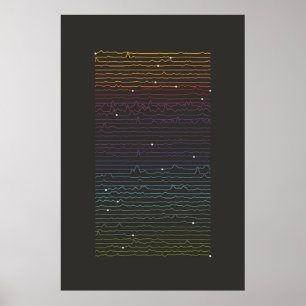 Póster Iconography Data Art - Ridges