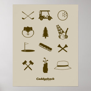 Póster Iconos Caddyshack