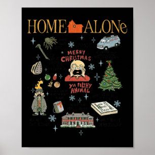 Póster Iconos revueltos de supervivencia de Navidad en ca