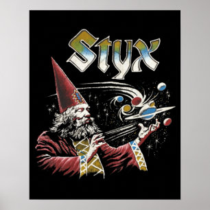 Póster Íconos tributos de la banda STYX Retro 70