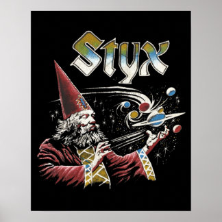 Póster Íconos tributos de la banda STYX Retro 70