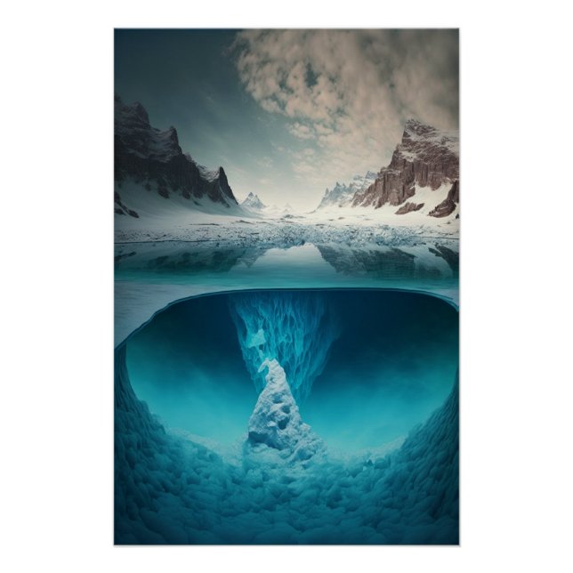 Póster Icy Mountain View (Anverso)