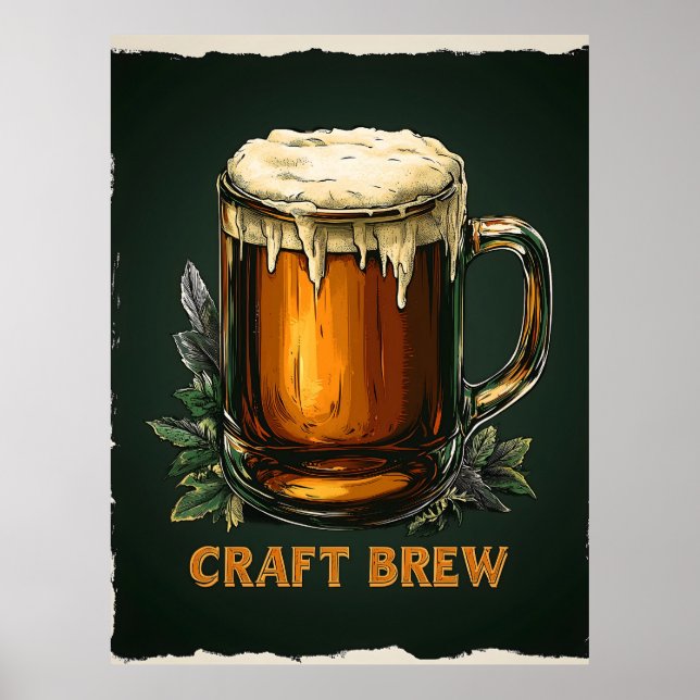 Póster Icy Mug del Ilustracion Craft Brew (Frente)