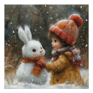 Póster Icy Nibbles: Un poquito de conejito endeble