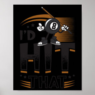 Póster Id Golpear Ese Billiard De Billar