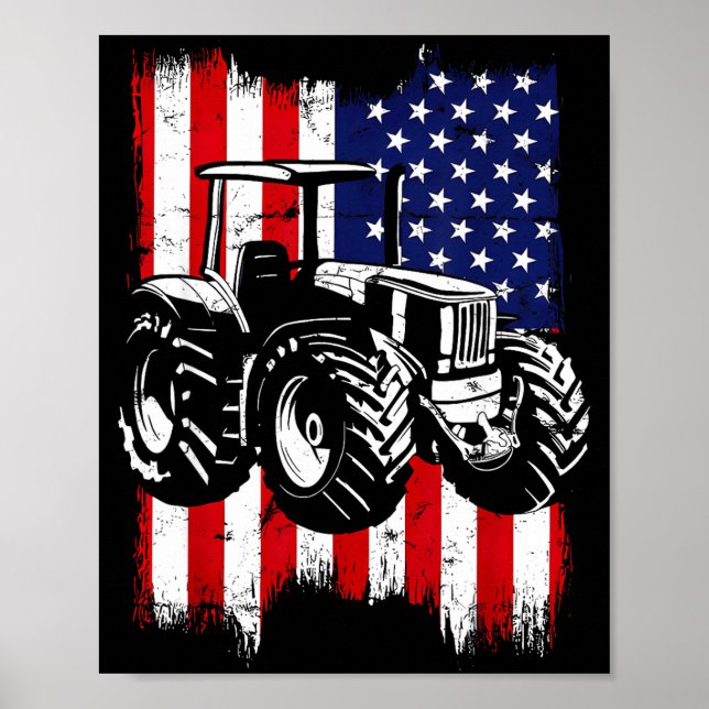 Póster Id Rather Be Farming Funny Farmer Gifts  (Frente)