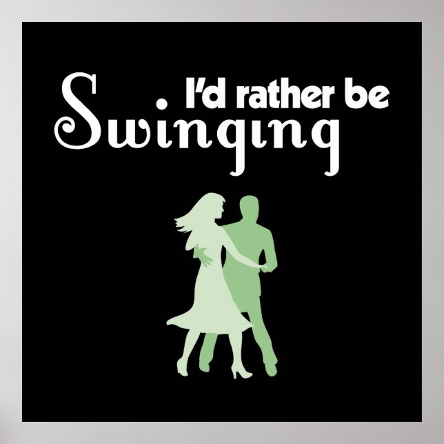 Póster I'd Rather Be Swinging (Frente)