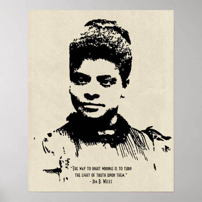 Póster Ida B arroja luz a la cita de la verdad (Frente)