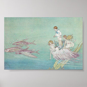 Póster Ida Rentoul Print - Peces