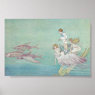 Póster Ida Rentoul Print - Peces