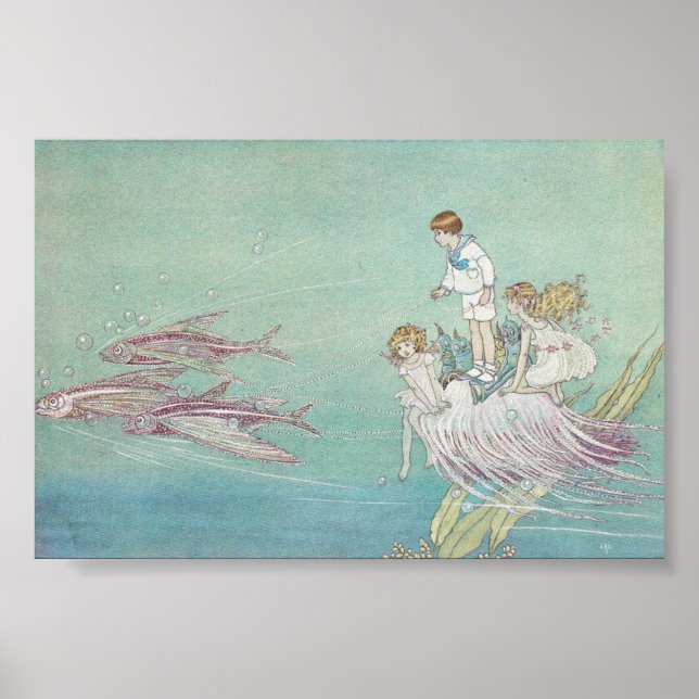 Póster Ida Rentoul Print - Peces (Frente)